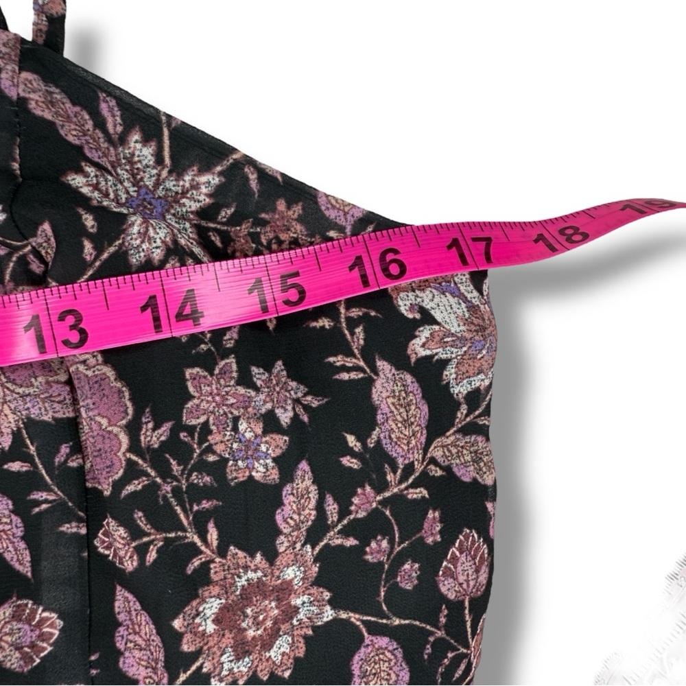 NWT Mason & Belle Midi Marina Dress Purple & Black Floral Pleated | XL - Picture 8 of 15